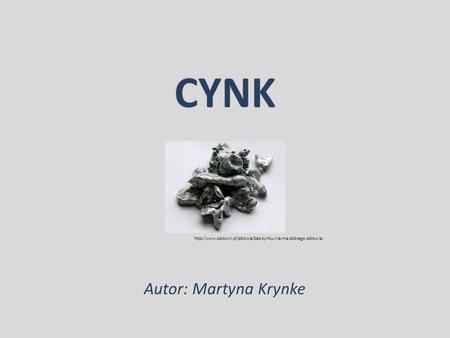 CYNK Autor: Martyna Krynke