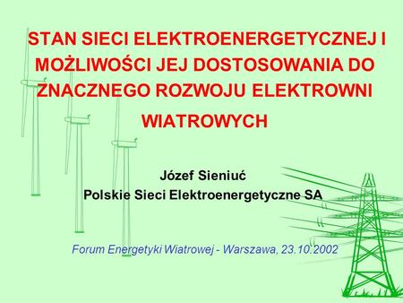 Polskie Sieci Elektroenergetyczne SA