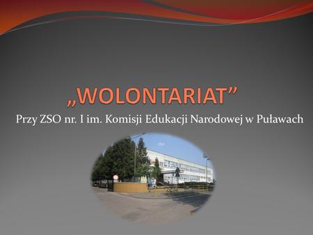 Przy ZSO nr. I im. Komisji Edukacji Narodowej w Puławach.