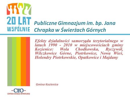 Publiczne Gimnazjum im. bp. Jana Chrapka w Świerżach Górnych