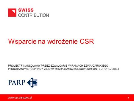 Wsparcie na wdrożenie CSR