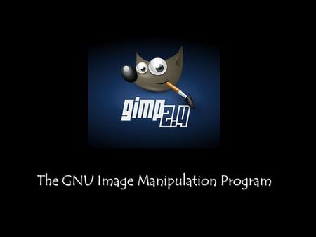 The GNU Image Manipulation Program