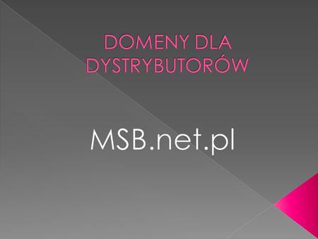 Uruchomiliśmy dla Państwa możliwość tworzenia swoich własnych domen MSB. Domena internetowa jest całkowicie bezpłatna dla naszych DYSTRYBUTORÓW.
