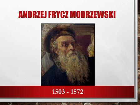 Andrzej Frycz Modrzewski