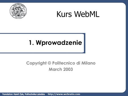 Copyright © Politecnico di Milano