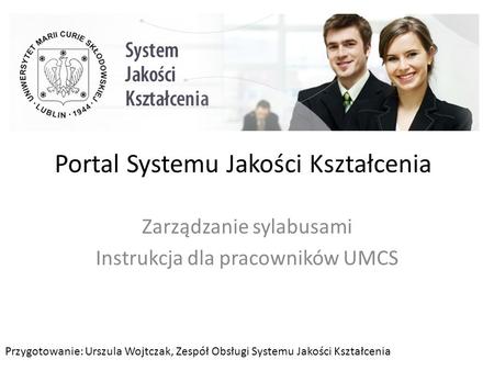 Portal Systemu Jakości Kształcenia