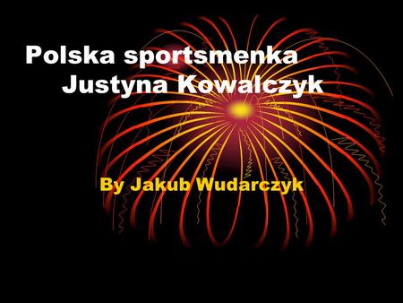 Polska sportsmenka Justyna Kowalczyk