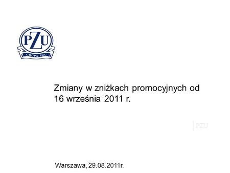 Warszawa, 29.08.2011r. Zmiany w zniżkach promocyjnych od 16 września 2011 r.