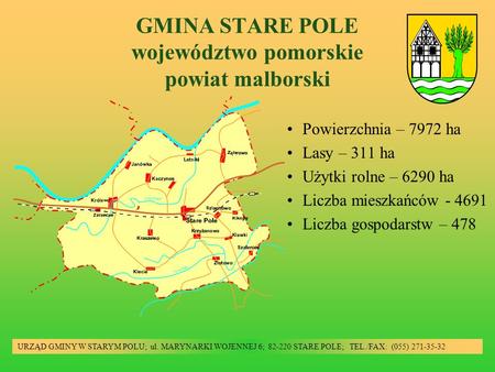 GMINA STARE POLE województwo pomorskie powiat malborski