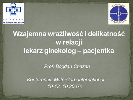 Konferencja MaterCare International