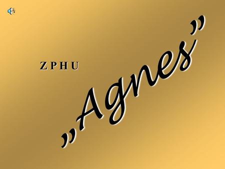 Agnes Z P H U Pragniemy zainteresować Państwa naszymi wyrobami. Od ponad dwudziestu lat jesteśmy obecni na rynku odzieżowym. Dewizą naszej firmy jest.