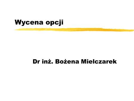 Dr inż. Bożena Mielczarek