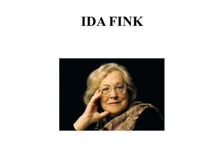 IDA FINK.