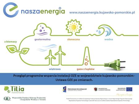 Przegląd programów wsparcia instalacji OZE w województwie kujawsko-pomorskim - Ustawa OZE po zmianach.