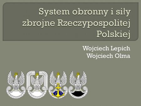 System obronny i siły zbrojne Rzeczypospolitej Polskiej