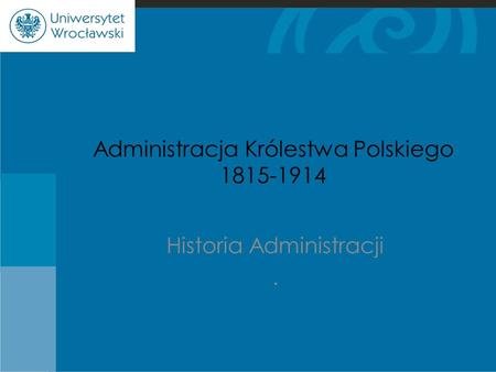 Administracja Królestwa Polskiego