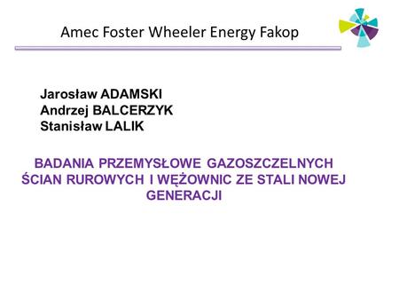 Amec Foster Wheeler Energy Fakop