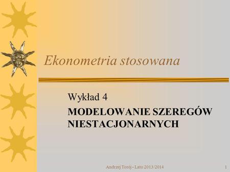 Ekonometria stosowana