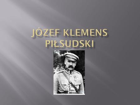 Józef Klemens piłsudski