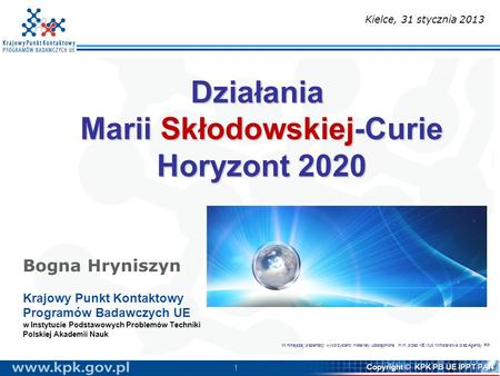 Marii Skłodowskiej-Curie