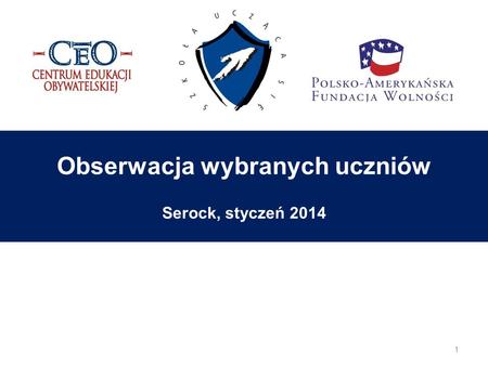 Obserwacja wybranych uczniów