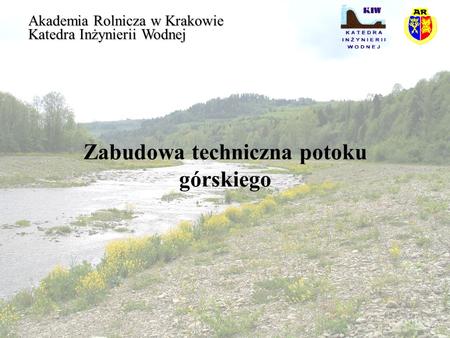 Zabudowa techniczna potoku górskiego