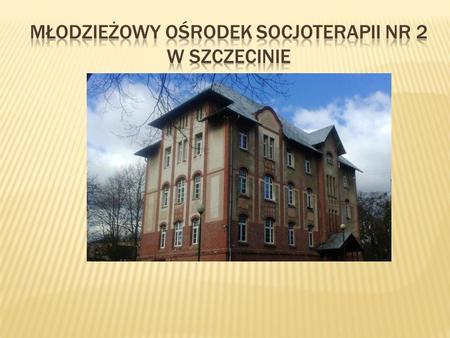 Młodzieżowy Ośrodek Socjoterapii nr 2 w Szczecinie jest placówką koedukacyjną - dla dziewcząt i chłopców - uczęszczających do Gimnazjum i szkół ponadgimnazjalnych.