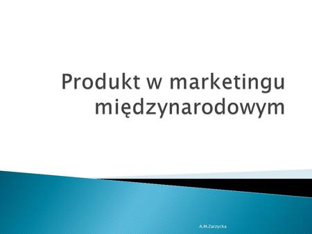 Produkt w marketingu międzynarodowym