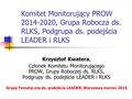 Komitet Monitorujący PROW 2014-2020, Grupa Robocza ds. RLKS, Podgrupa ds. podejścia LEADER i RLKS Krzysztof Kwatera, Członek Komitetu Monitorującego PROW,