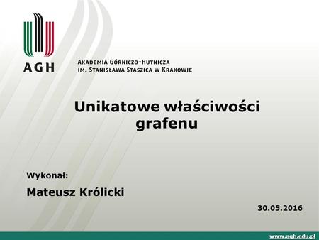 Unikatowe właściwości grafenu