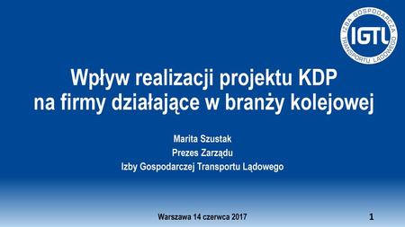 Wpływ realizacji projektu KDP na firmy działające w branży kolejowej