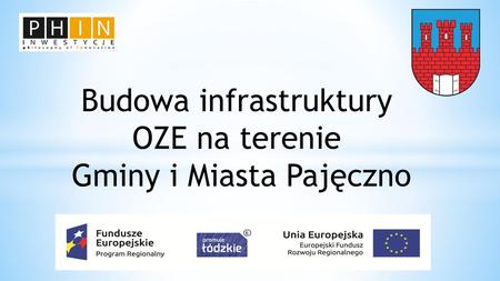 Budowa infrastruktury OZE na terenie Gminy i Miasta Pajęczno