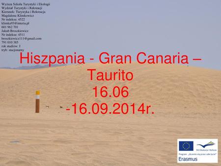 Hiszpania - Gran Canaria – Taurito r.