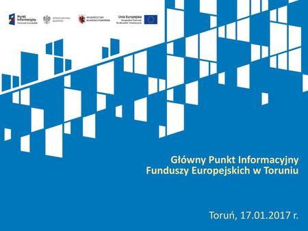 Główny Punkt Informacyjny Funduszy Europejskich w Toruniu Toruń, r.