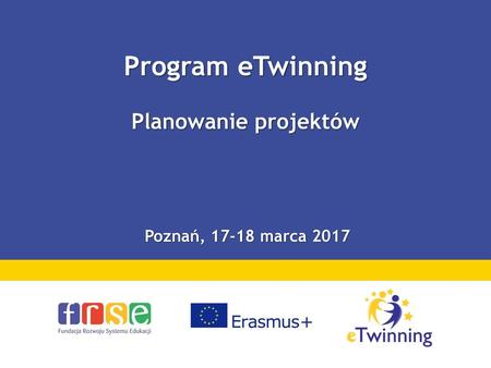 Program eTwinning Planowanie projektów