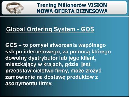 Global Ordering System - GOS