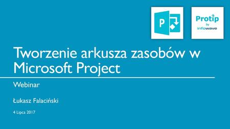 Tworzenie arkusza zasobów w Microsoft Project