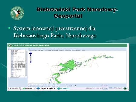 Biebrzański Park Narodowy- Geoportal