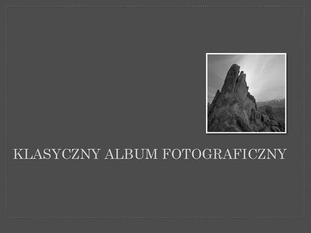 Klasyczny album fotograficzny