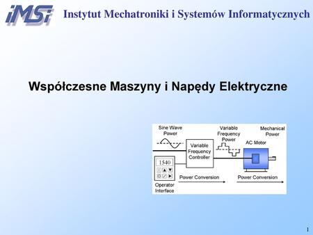 Współczesne Maszyny i Napędy Elektryczne