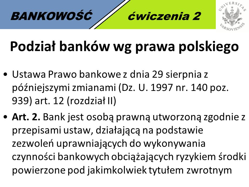 UNIWERSYTET WARSZAWSKI System Płatniczy I Rozliczenia Bezgotówkowe ...