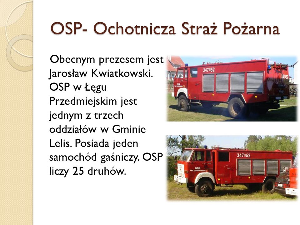 OSP- Ochotnicza Straż Pożarna