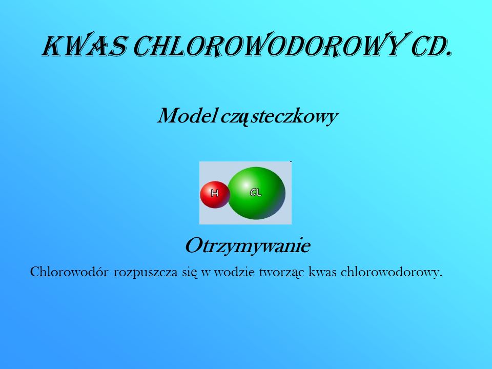 Kwas chlorowodorowy CD.
