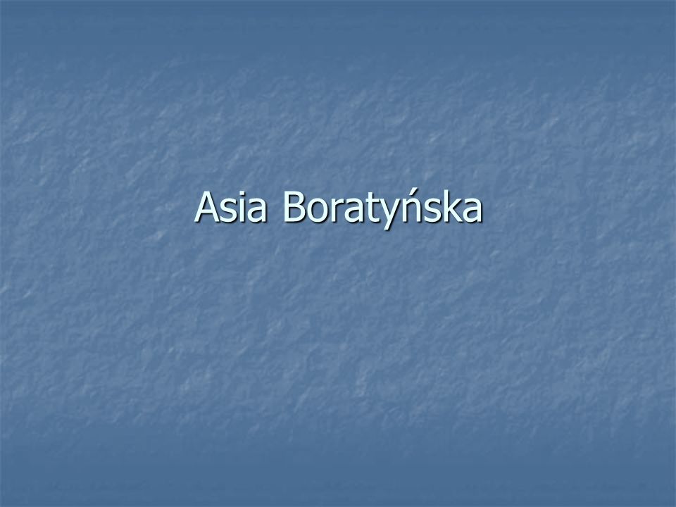 Asia Boratyńska