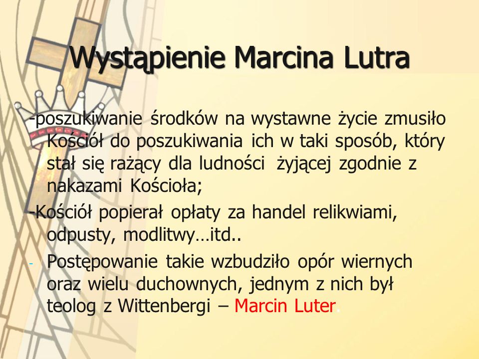 Wystąpienie Marcina Lutra