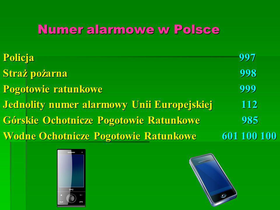 Numer alarmowe w Polsce