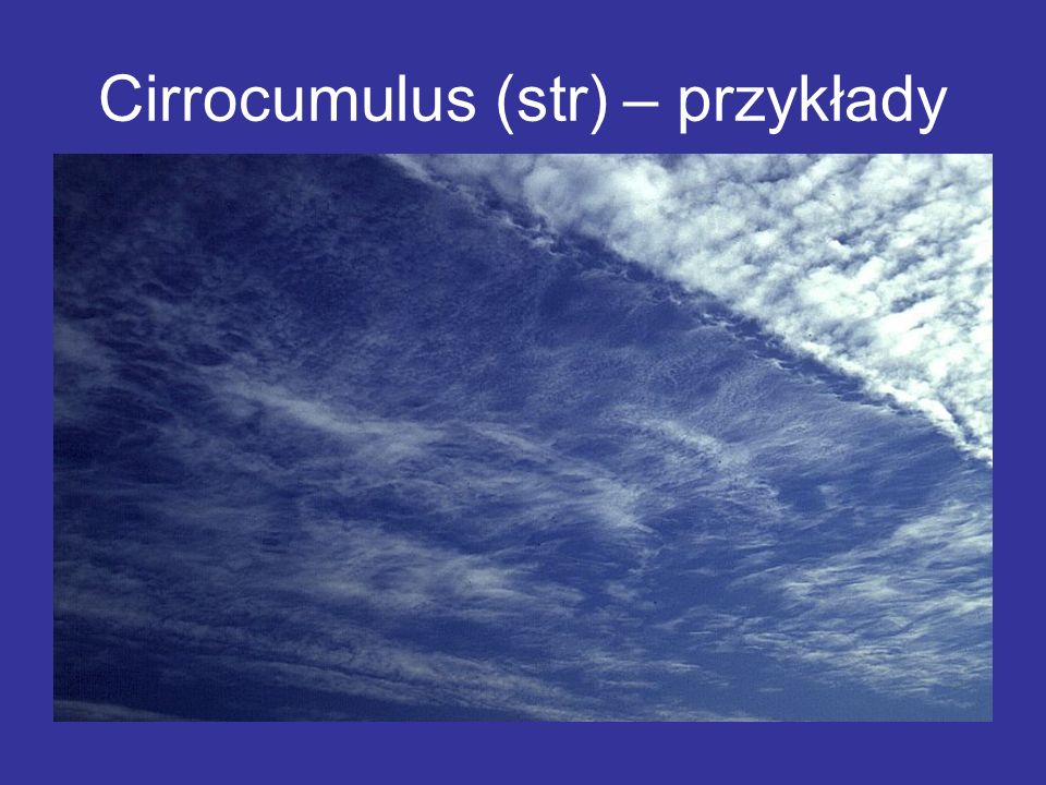 Cirrocumulus (str) – przykłady