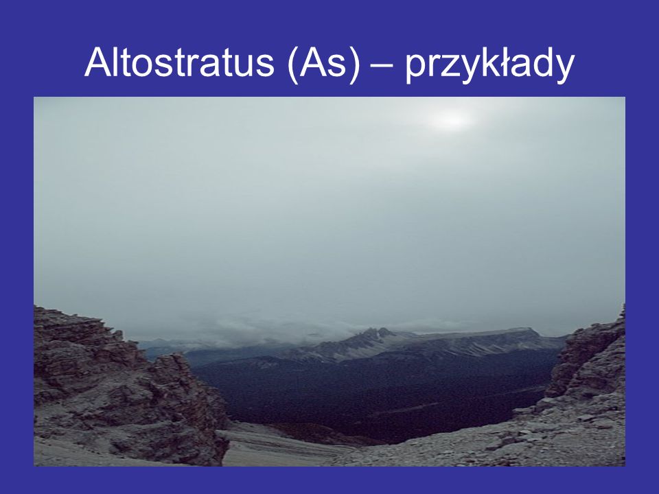 Altostratus (As) – przykłady