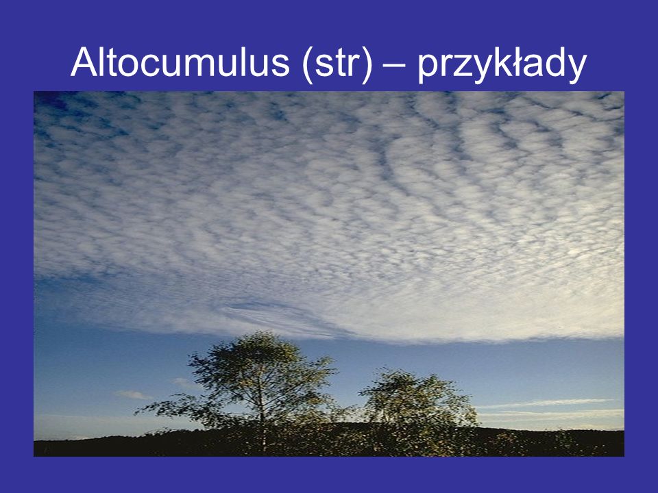 Altocumulus (str) – przykłady