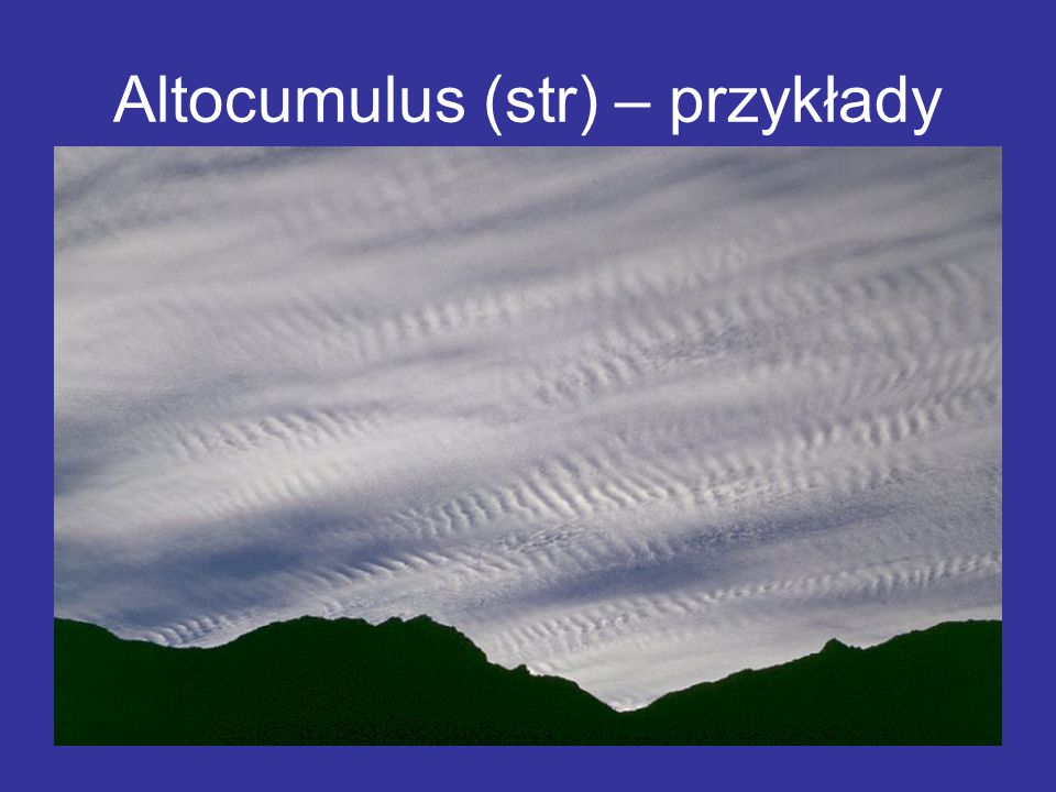 Altocumulus (str) – przykłady